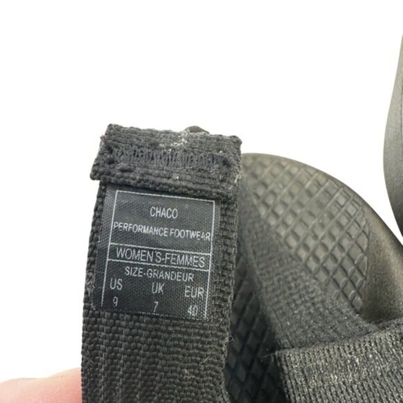 Chaco Z/2 Classic Black Adjustable Strap Toe Loop Hiking Sandals Women 9 Outdoor - Picture 14 of 16
